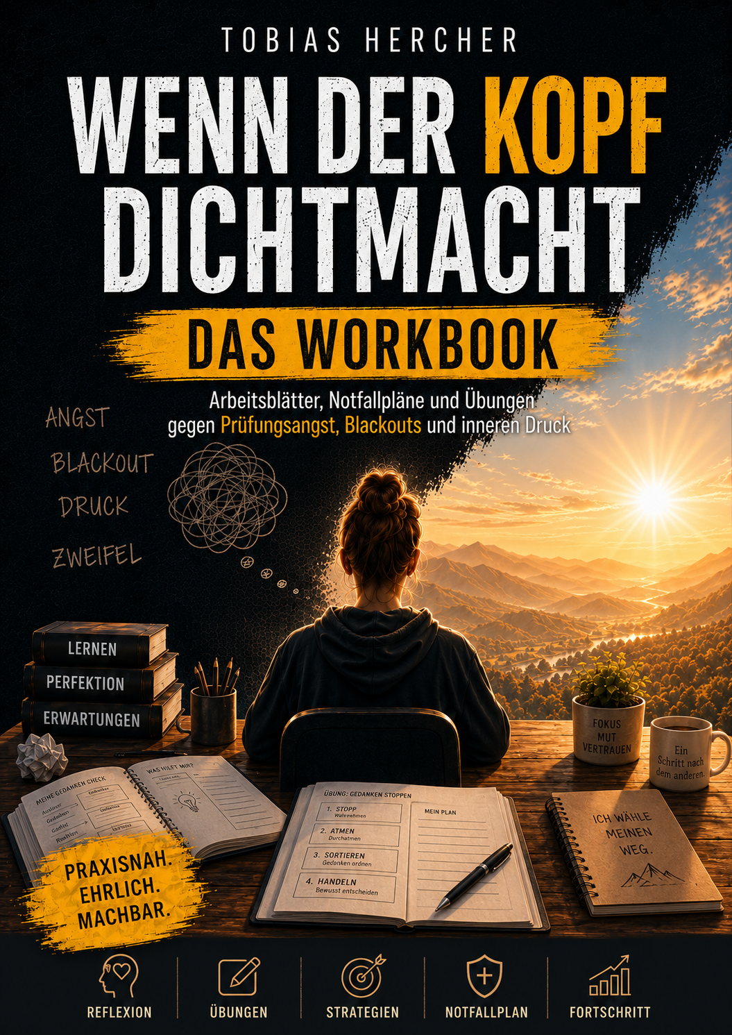 Cover des Workbooks Wenn der Kopf dichtmacht von Tobias Hercher